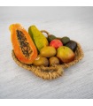 Cesta de fruta tropical